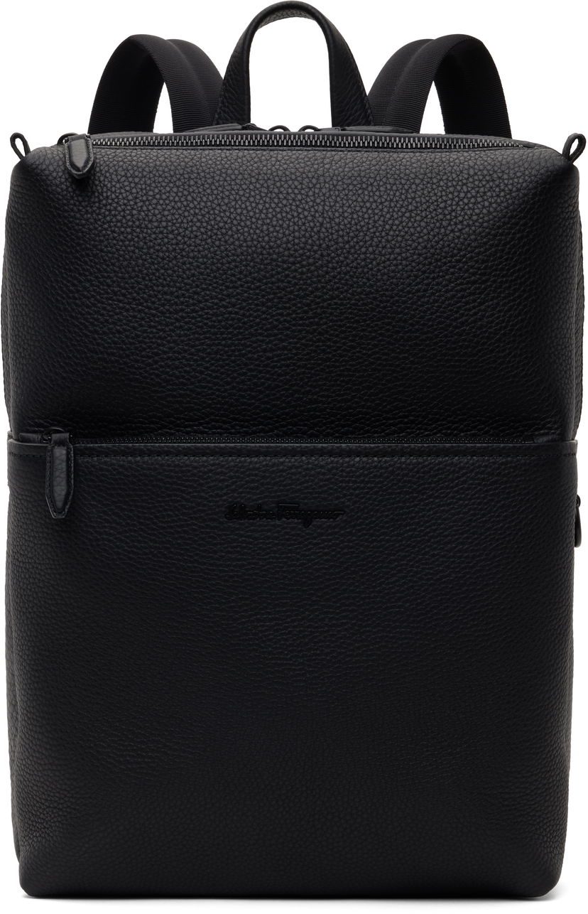 Рюкзак FERRAGAMO Calfskin Backpack чорний | 749662