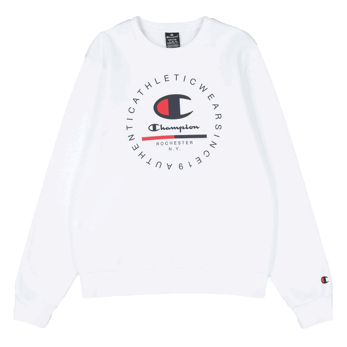 Світшоти Champion Authentic Athletic Wear Since 1919 Graphic Crewneck Sweatshirt білий | 220246-WW001, 0