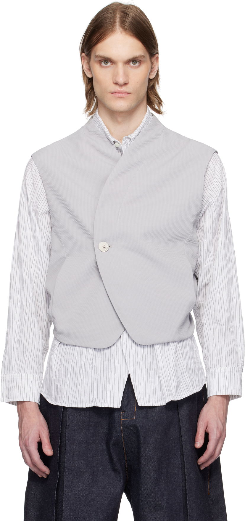 Жилет ADER ERROR ADER error 25 Wrap Vest Сірий | BO01SSVE0101GR