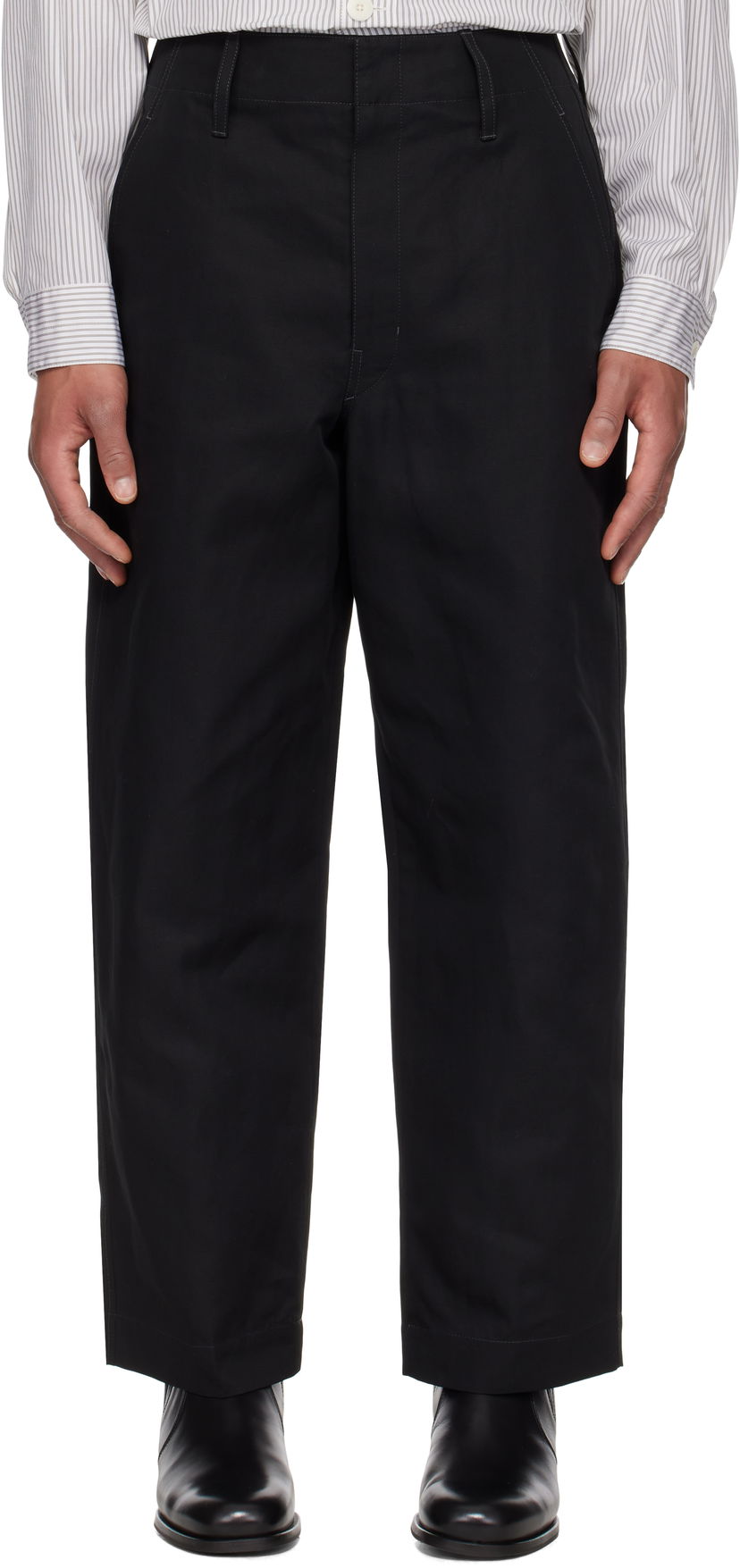 Штани LEMAIRE Lemaire Big Chino Trousers чорний | PA1207 LF1350