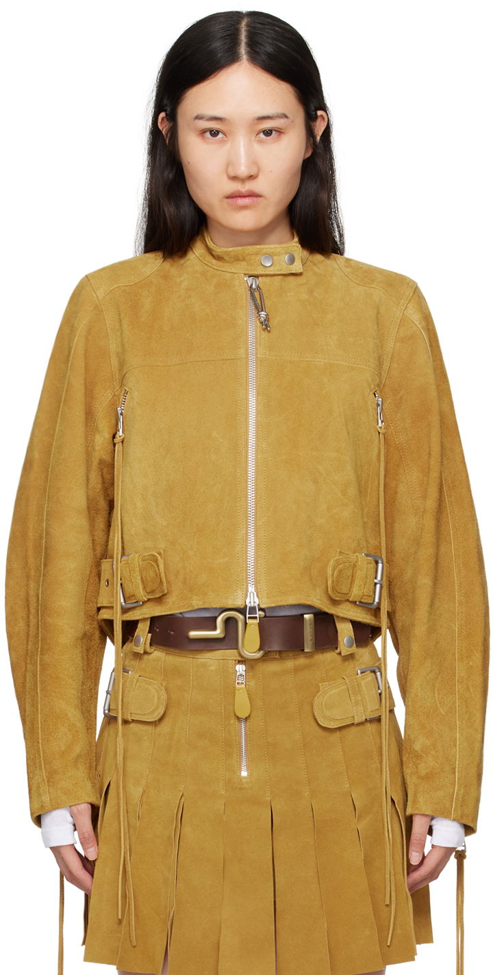 Куртка Eytys EYTYS Uma Cropped Suede Jacket Жовтий | A322001