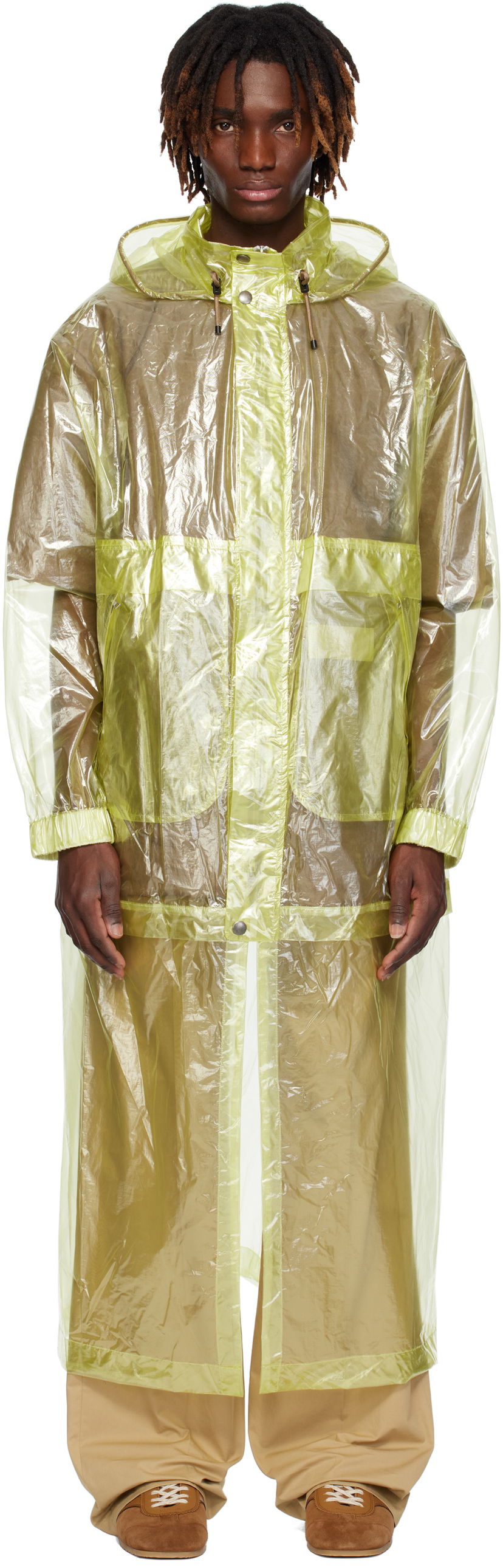 Дощовик Dries Van Noten Dries Van Noten Sheer Taffeta Coat Жовтий | 251-020552-1258