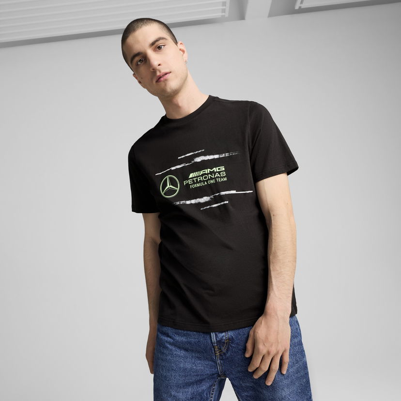 Футболка Puma Mercedes-AMG Petronas F1® Logo T-Shirt чорний | 627343_01