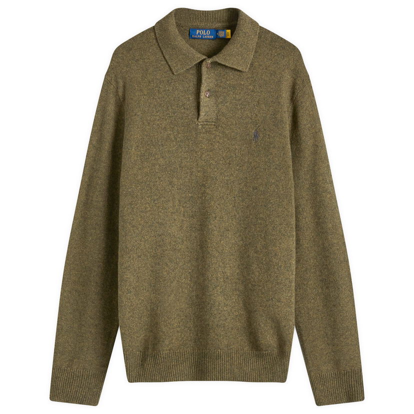 Cветр Polo by Ralph Lauren Polo Ralph Lauren Standard Fit Long Sleeve Knit Polo Зелений | 710955908002