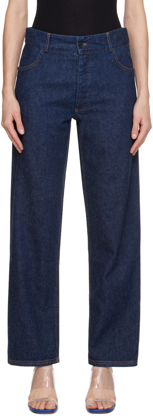 Джинси Baserange Baserange Indre Straight Leg Jeans Синій | TRIN-CO-SP24