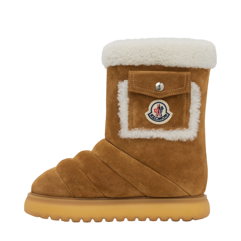 Кросівки та взуття Moncler Gaia Pocket Mid Snow Boots Коричневий | J209B4H00070M4299