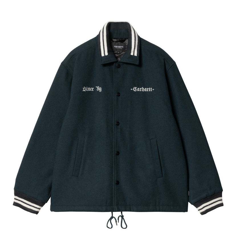 Куртка бомбер Carhartt WIP Wool Coach Jacket Зелений | I034386_6