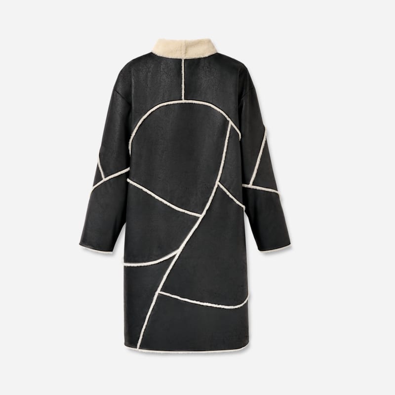 Пальто UGG Emberlynn LuxeFluff Paneled Coat Polyester Різнокольоровий | 1171468-BLK, 1