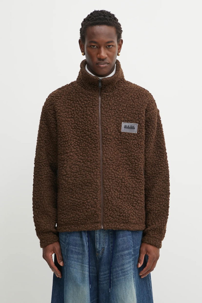 Світшоти Napapijri Martine Rose Full-zip Fleece with Wool Blend Коричневий | NP0A4IG7WT11