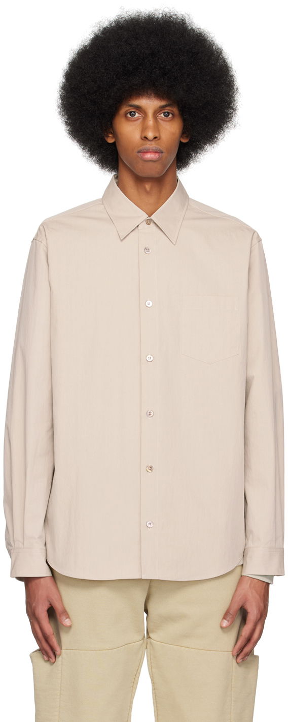 Сорочка John Elliott Casual Long Sleeve Shirt бежевий | E061F721074A
