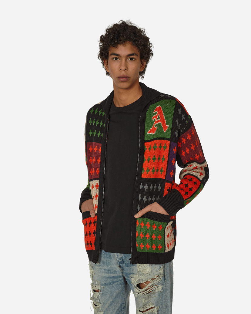 Cветр Awake NY Stadium Zip Sweater Червоний | AWK-FW23-KN001  MULTI