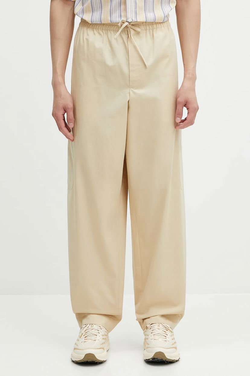 Штани KENZO Kenzo Wide-Leg Drawstring Pants бежевий | FF55PA5019SC.11