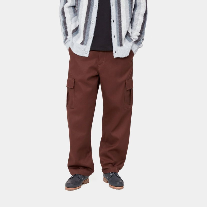 Штани карго Carhartt WIP Cargo Pants Relaxed Fit Коричневий | I033760_9