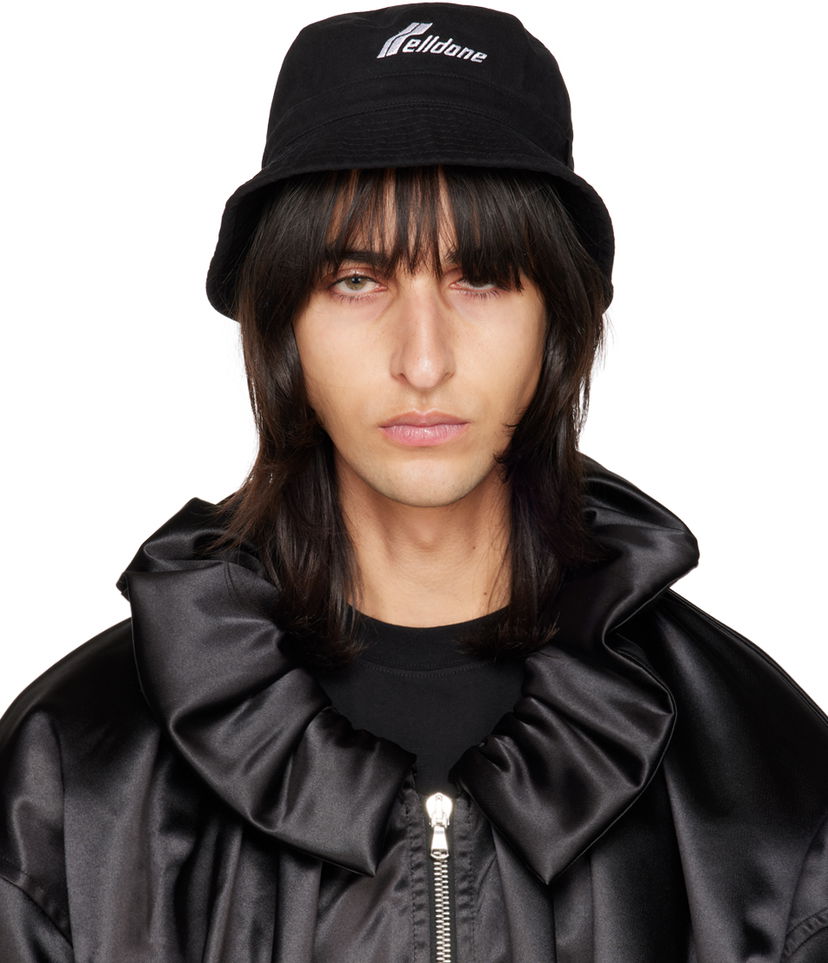 Капелюх We11done Embroidered Bucket Hat чорний | WD-AH3-22-426-U-BK