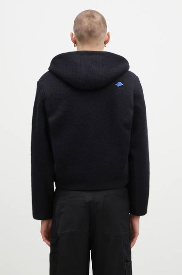 Світшоти ADER ERROR Oversize Wool Blend Cropped Hoodie чорний | BN01FWJK1301BK, 2