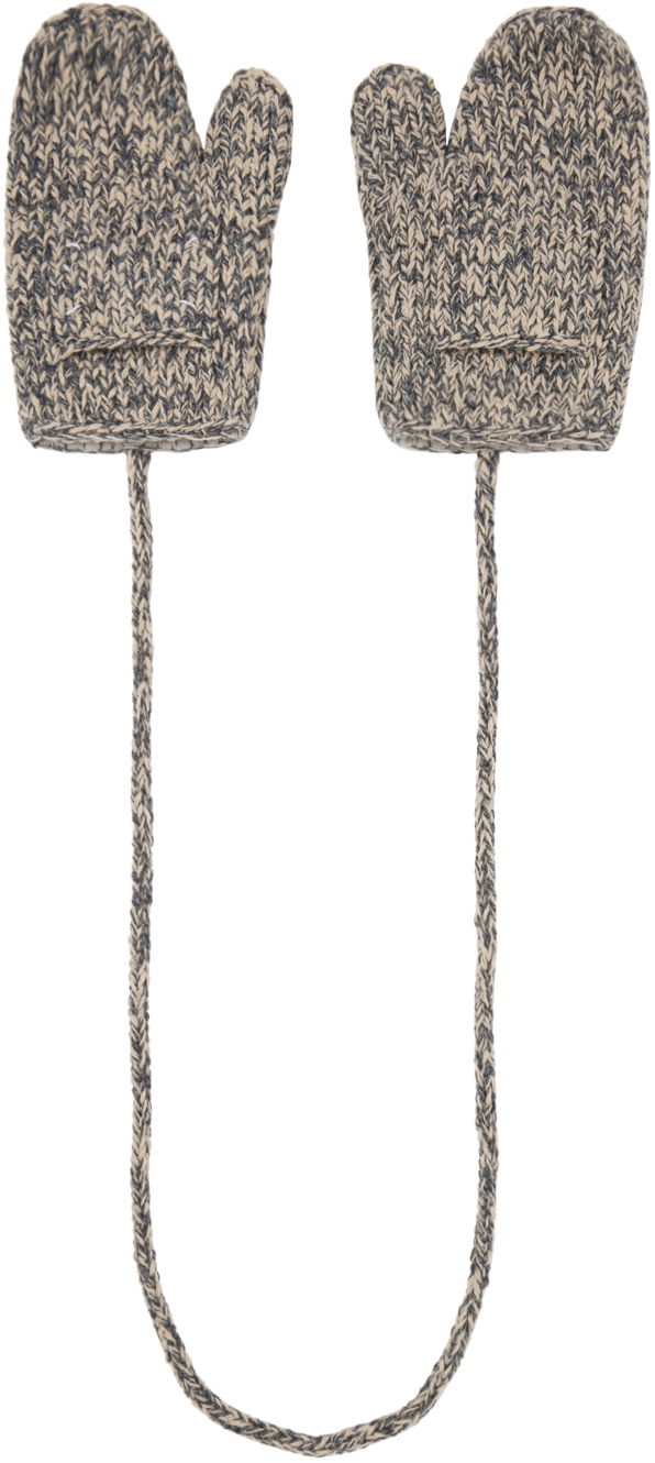 Рукавички Maison Margiela Shetland Wool Mittens Сірий | S50TS0043 M13067