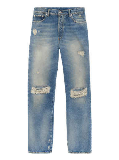 Джинси HERON PRESTON Distressed Regular Jeans Синій | HMYA011F22DEN0034000