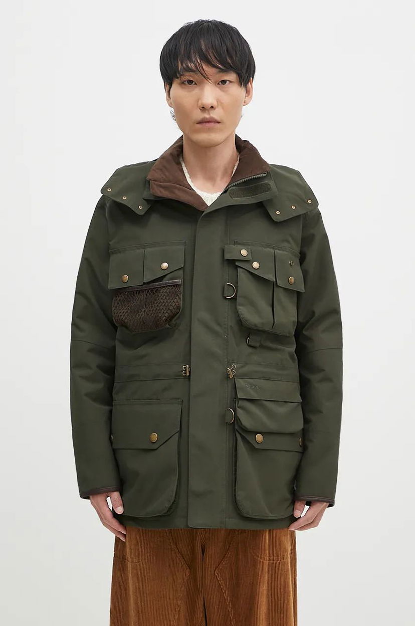 Дощовик Barbour Raincoat Dryfly Зелений | MWB1117