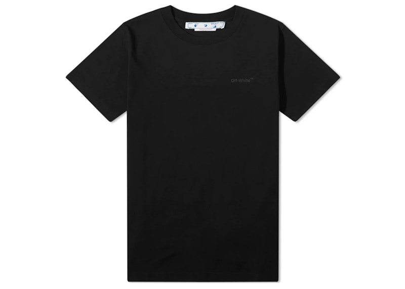 Футболка Off-White T-Shirt Slim Diagonal Tab чорний | OMAA027C99JER0011010