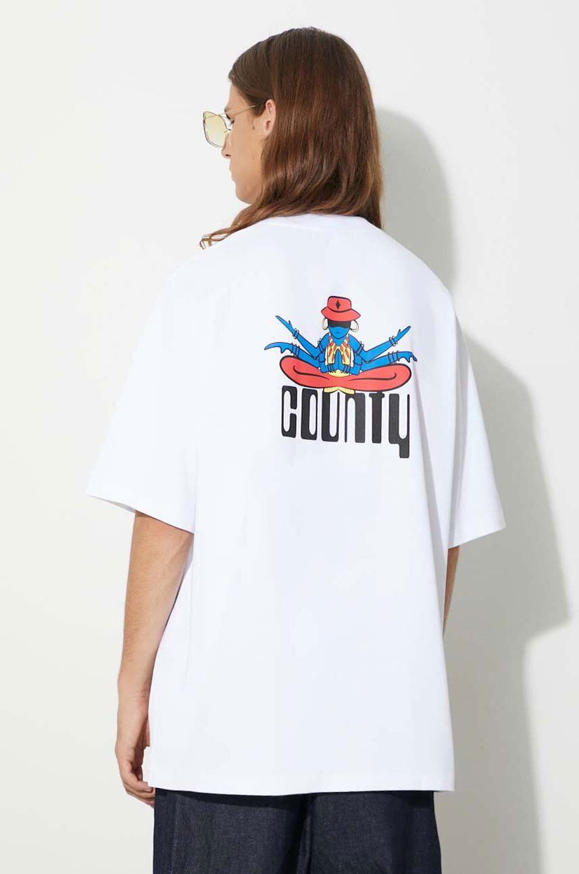 Футболка Marcelo Burlon Print T-Shirt білий | CMAA054F23JER0090110