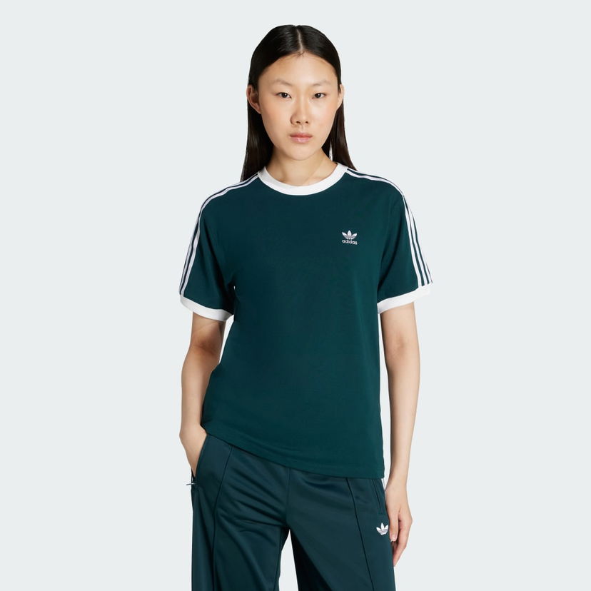 Футболка adidas Performance 3-Stripes T-Shirt Зелений | JY4855