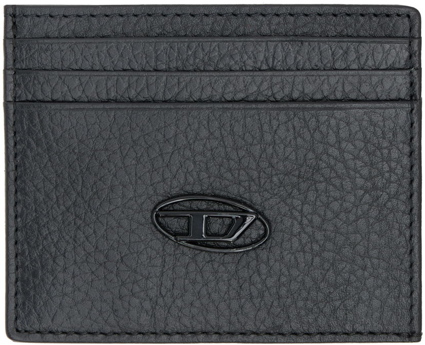 Гаманець Diesel Diesel Grained Leather Card Holder чорний | X09018 P0685