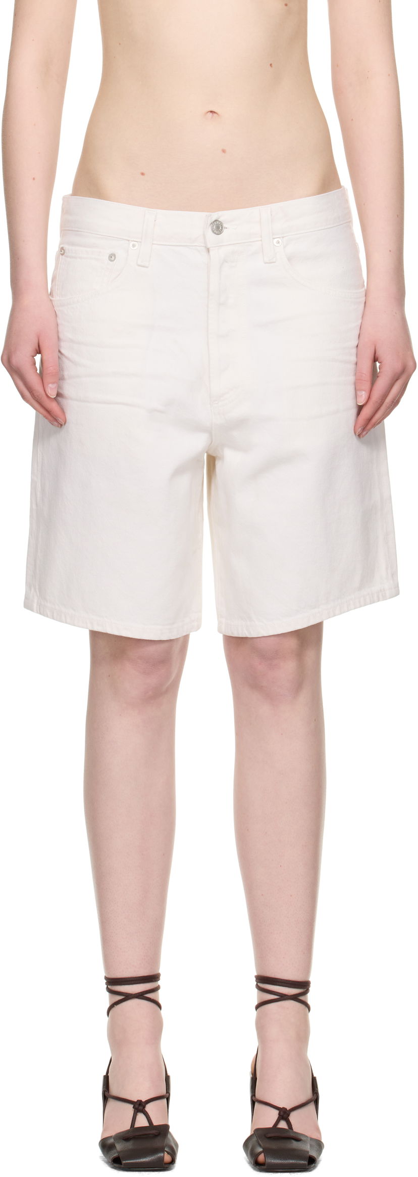 Шорти AGOLDE AGOLDE Indra Denim Shorts білий | A222-1183