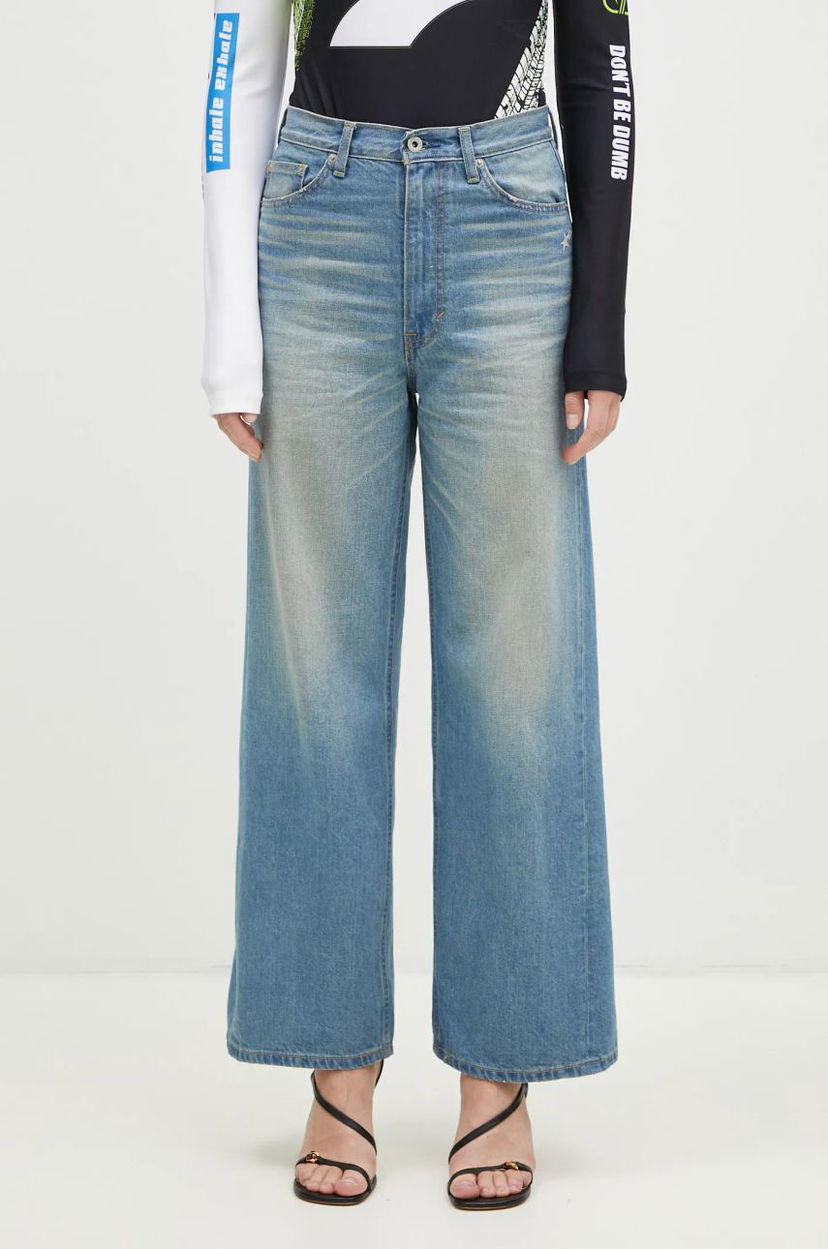 Джинси BAPE Stone Washed High Waist Denim Jeans Синій | 1K80250002