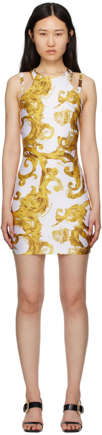 плаття Versace Printed Minidress білий | E76HAO944_EJS292