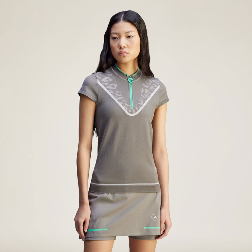 Спідниця adidas Performance adidas by Stella McCartney TrueNature Golf Polo Shirt Сірий | JI5229