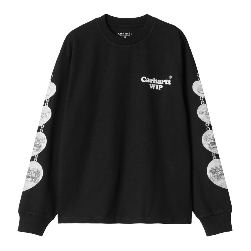Футболка Carhartt WIP WIP Hartt Chain Long Sleeve T-Shirt чорний | I034704_8