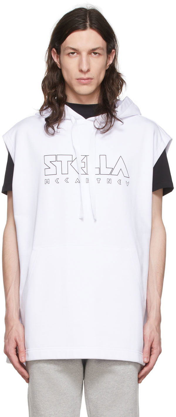 Світшоти Stella McCartney Cotton Sleeveless Hoodie білий | 6044523SNP32