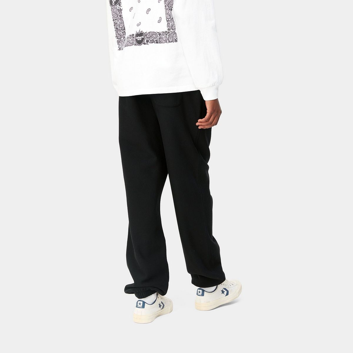 Спортивні штани Carhartt WIP American Script Sweat Pant чорний | I032328_89_XX, 1