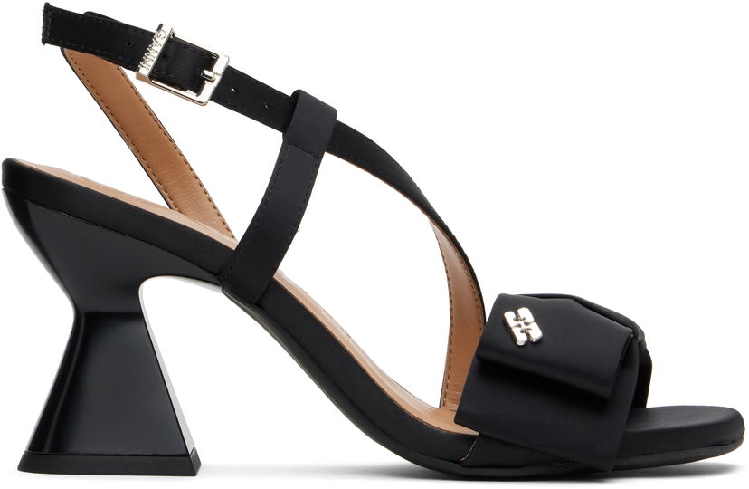 Кросівки та взуття GANNI GANNI Big Bow High Heeled Sandals чорний | S2850