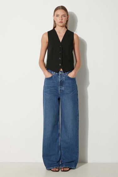 Жилет Samsoe Samsoe Samsoe Samsoe Saramona Pinstripe Vest чорний | F24100047, 1