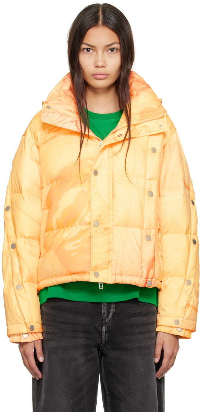 Пуховик Feng Chen Wang Feng Chen Wang Deconstructed Down Jacket Помаранчевий | FWF14JK23