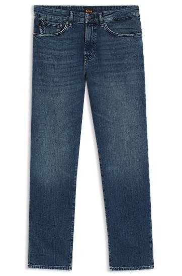 Джинси BOSS Maine Regular Fit Comfort Stretch Jeans Синій | 50501843