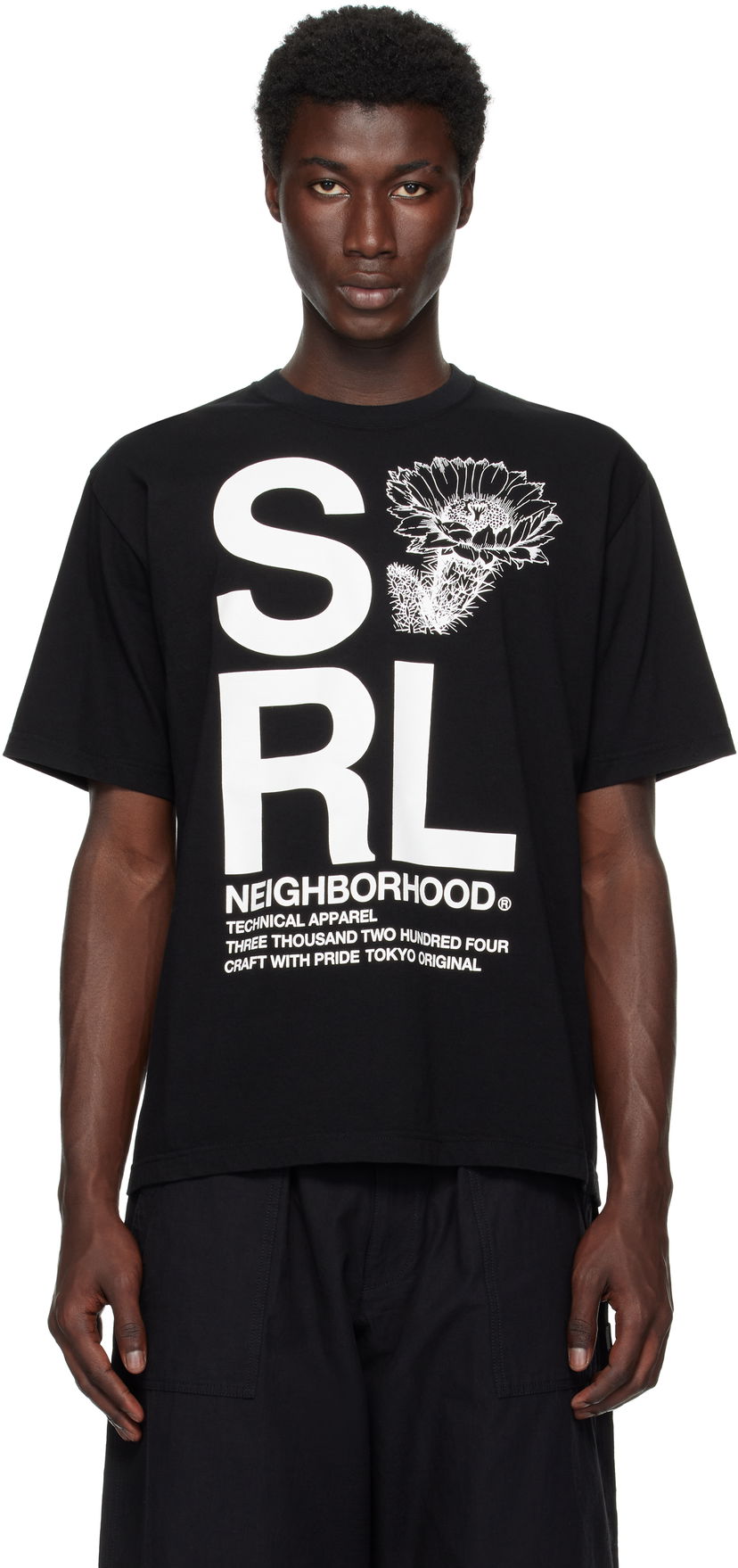 Футболка Neighborhood Neighborhood 'SRL' T-Shirt чорний | 251PCNH-ST18