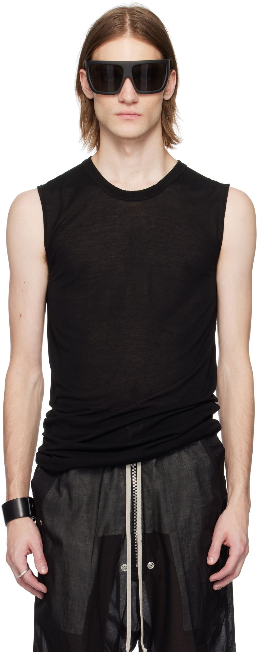 Безрукавка Rick Owens Rick Owens Hollywood Tank Top чорний | RR01E5152 UC