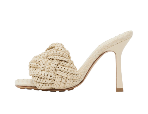 Кросівки та взуття Bottega Veneta Lido Heeled Sandals "Off White" білий | 729761 V0GO0