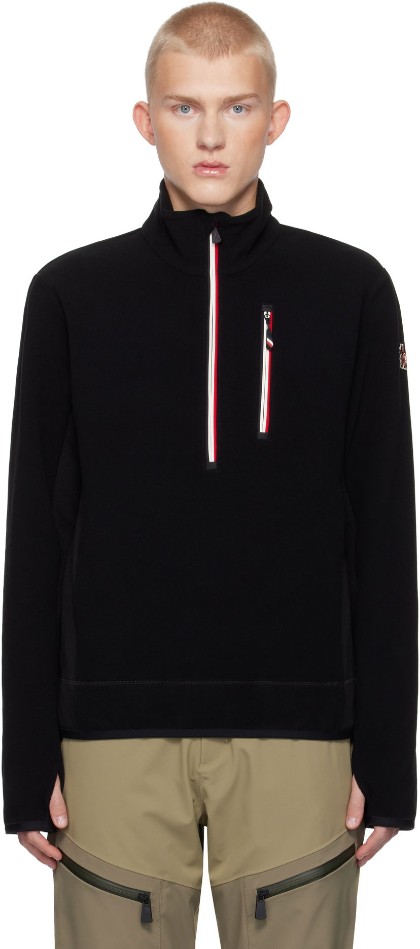 Куртка Moncler Maglia Lupetto Con Zip Jacket чорний | J20978G0003080093