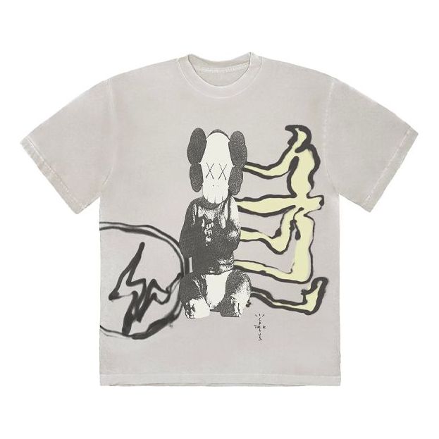 Футболка Cactus Jack by Travis Scott Travis Scott Cactus Jack x KAWS for Fragment T-Shirt Сірий | CJFR-SS01, 0
