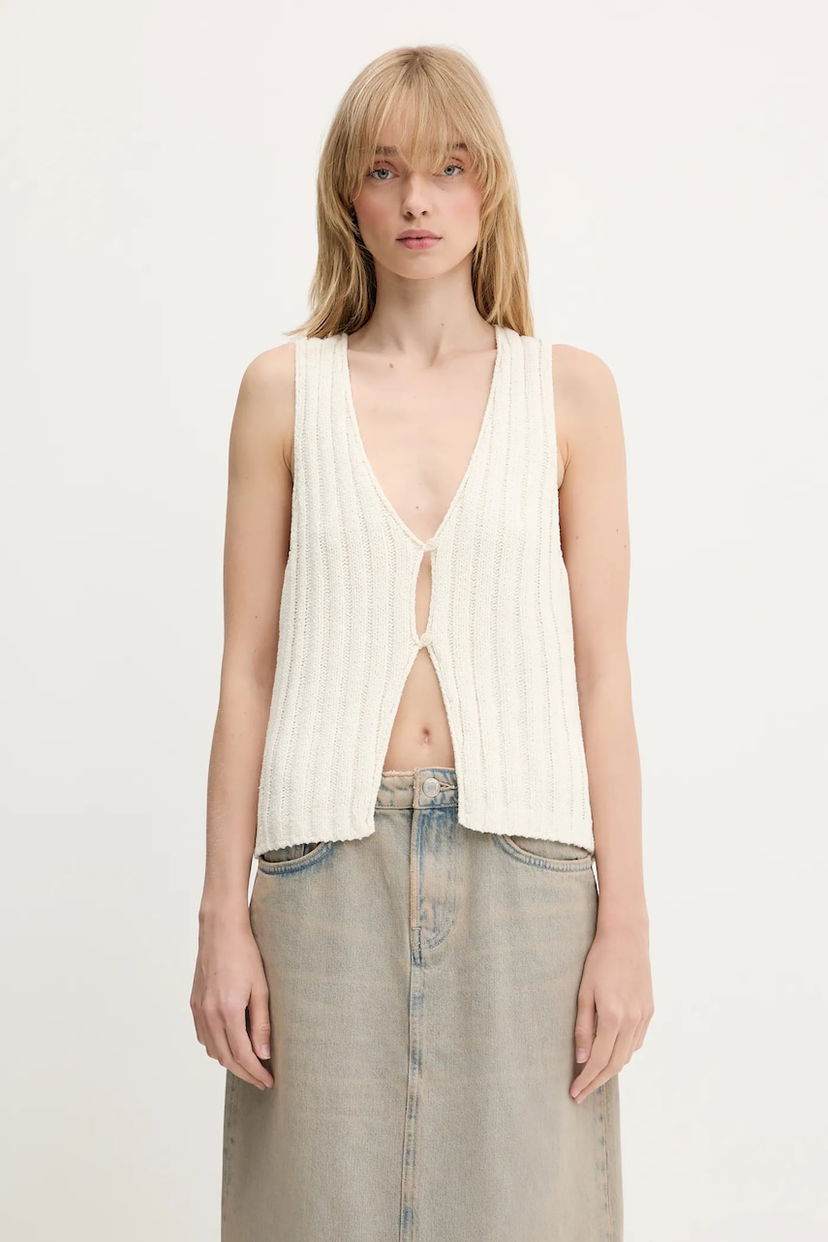 Безрукавка Samsoe Samsoe Samsoe Samsoe Salou Knit Vest білий | F25100068