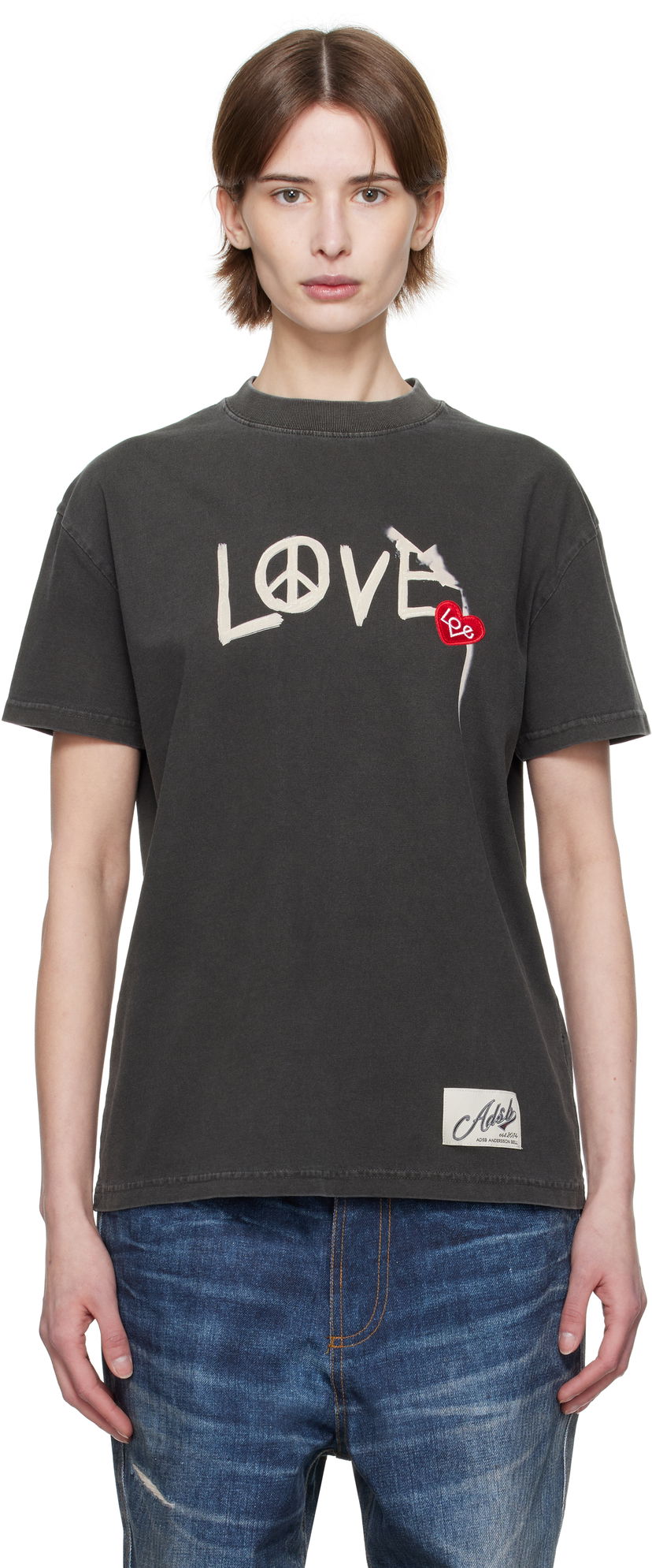 Футболка Andersson Bell Andersson Bell 'Love' Graphic Tee Сірий | atb1252u