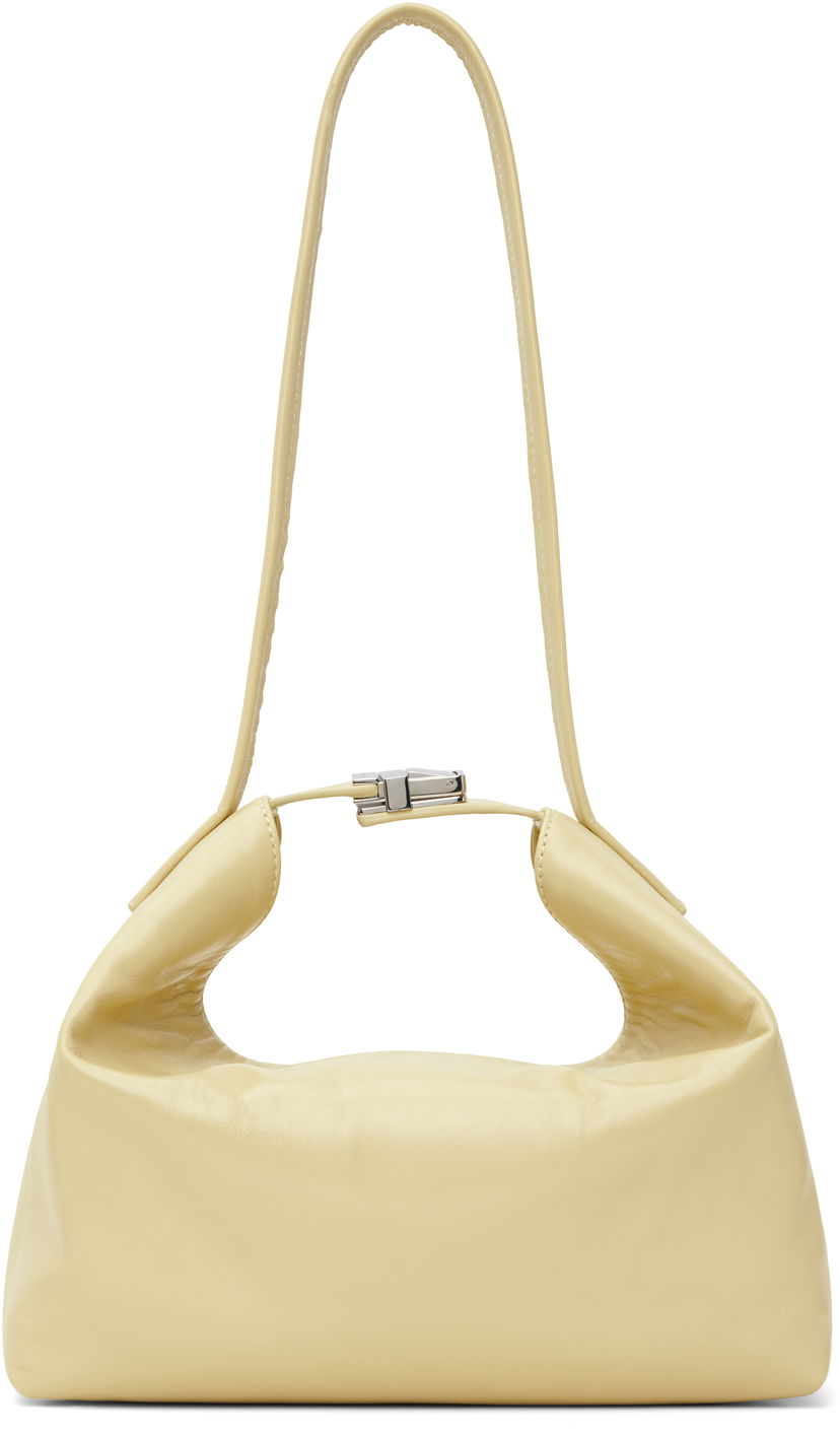 Сумочка BY FAR Bea Creased Leather Shoulder Bag бежевий | MWBSB052LL002BG032PL