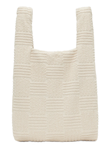 сумка-тоут Bottega Veneta Jacquard Tote Bag Сірий | 692168 V1SW0