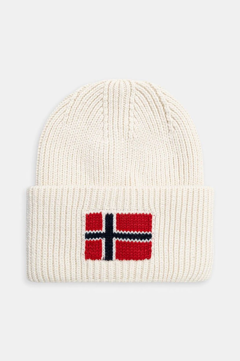 Шапка Napapijri Napapijri F-Evei Beanie білий | NP0A893PN1J1