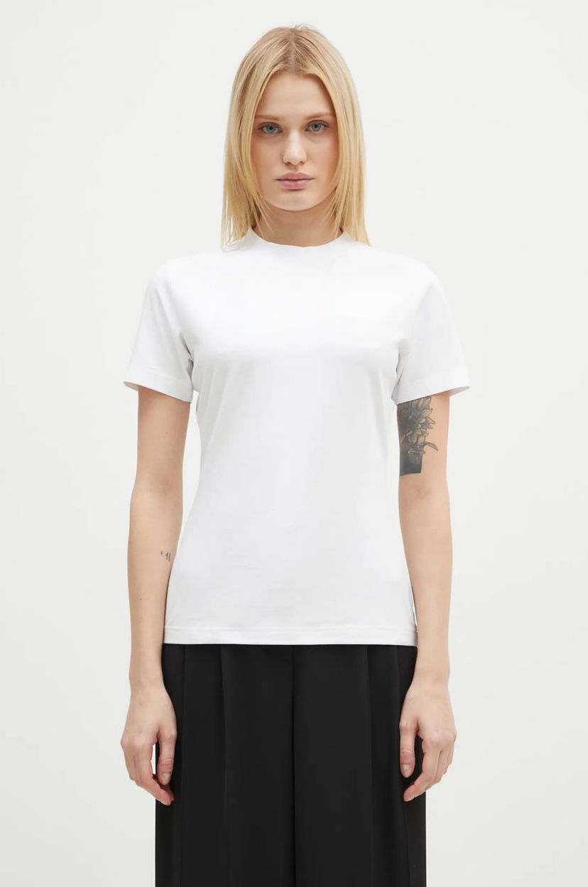 Футболка VETEMENTS VETEMENTS Fitted T-Shirt білий | WA66TR630W