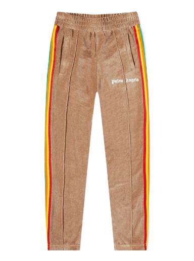 Спортивні штани Palm Angels Rainbow Chenille Track Pant бежевий | PMCA007F21FAB0106001