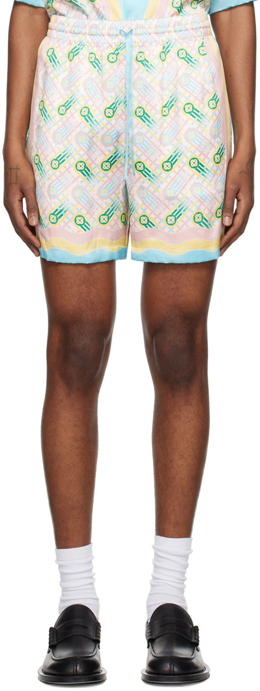 Шорти Casablanca Ping Pong Shorts Синій | MPS24-TR-012-01
